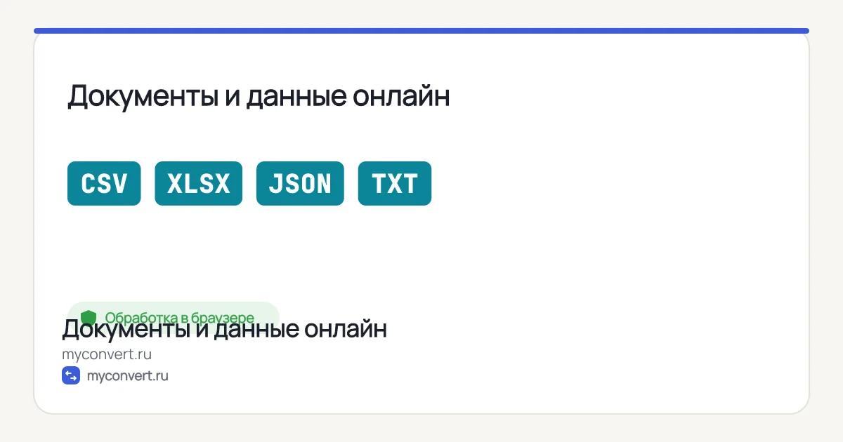 Конвертер таблиц и текста онлайн — CSV, XLSX, JSON, TXT