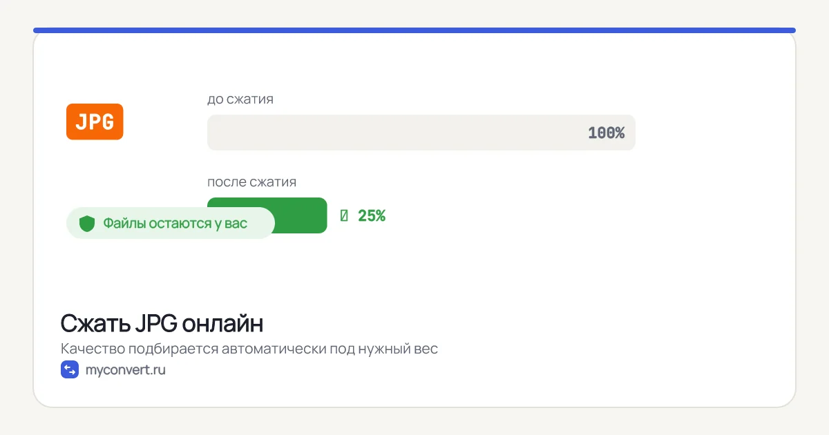Сжать JPG онлайн без потери качества — бесплатно